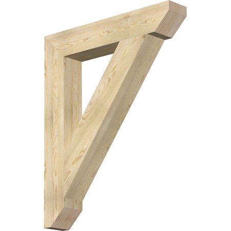 Ekena Millwork Traditional Slat Rough Sawn Bracket, Douglas Fir, 6"W x 36"D x 44"H BKT06X36X44TRA06RDF
